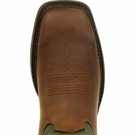 Durango Rebel by Coffee & Cactus Pull-On Western Boot, COFFEE CACTUS, D, Size 12 DB5416